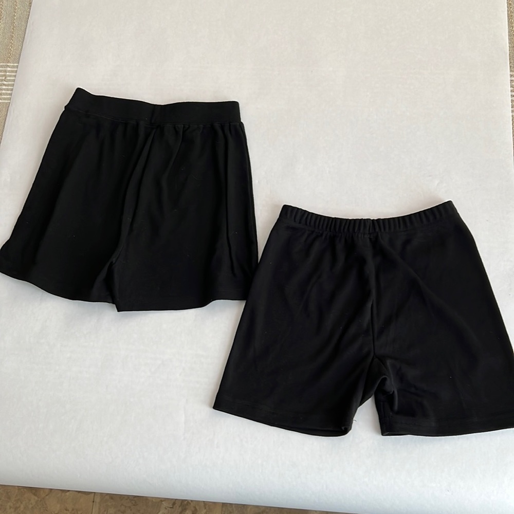Set of 2 Athletic Black Shorts